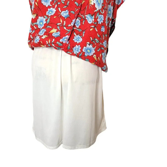 VERSE Womens Floral Boho Blouson Spaghetti Strap Maxi Dress Size XL Red Blue - Picture 6 of 16